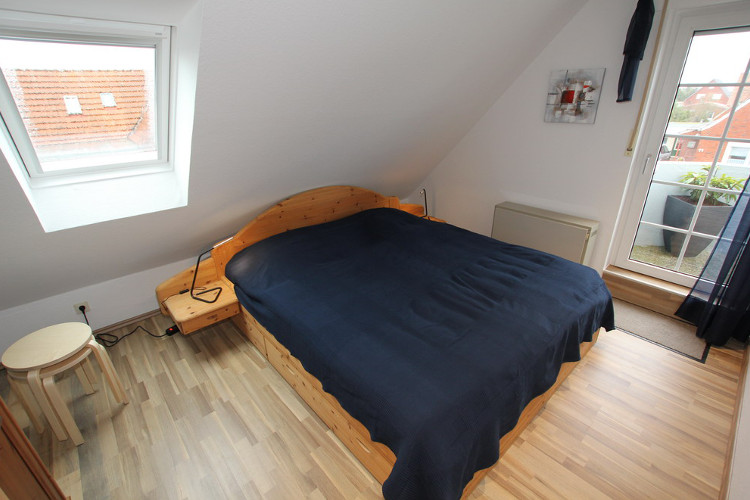 Ferienwohnung Smutje Schlafzimmer
