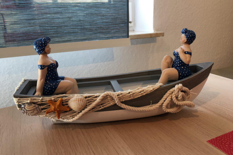 Ferienwohnung Smutje Wohnzimmer