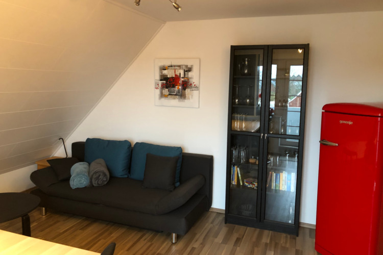 Ferienwohnung Smutje Wohnzimmer