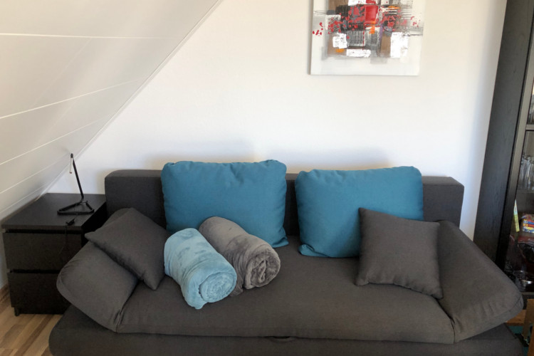 Ferienwohnung Smutje Wohnzimmer